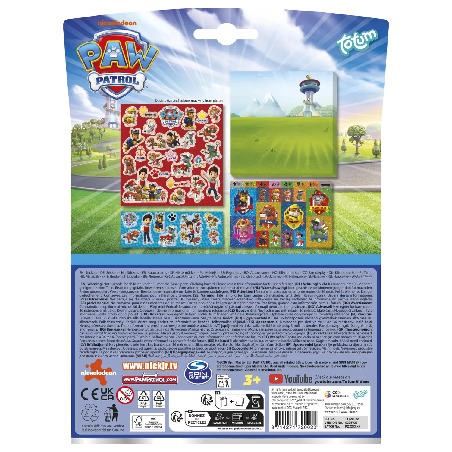 Paw Patrol Best Team Sada nálepiek produktová fotografia