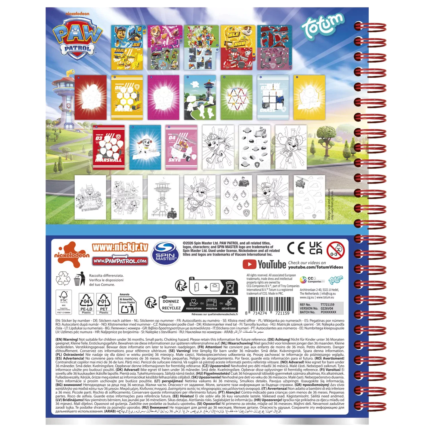 PAW Patrol Best Team Sticker Tvorivá súprava produktová fotografia