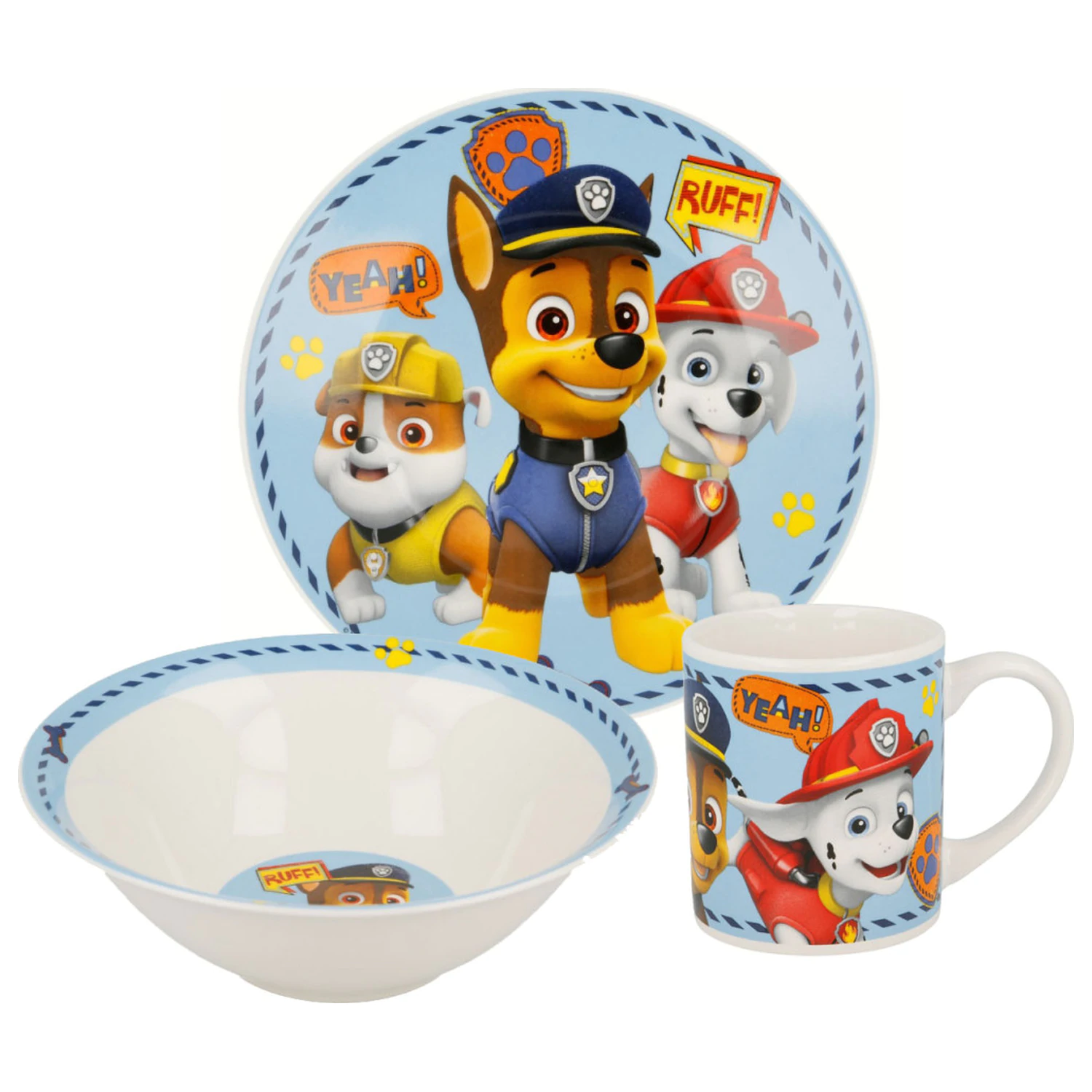 Paw Patrol Chlapec ikony porcelánová jedálenská súprava produktová fotografia