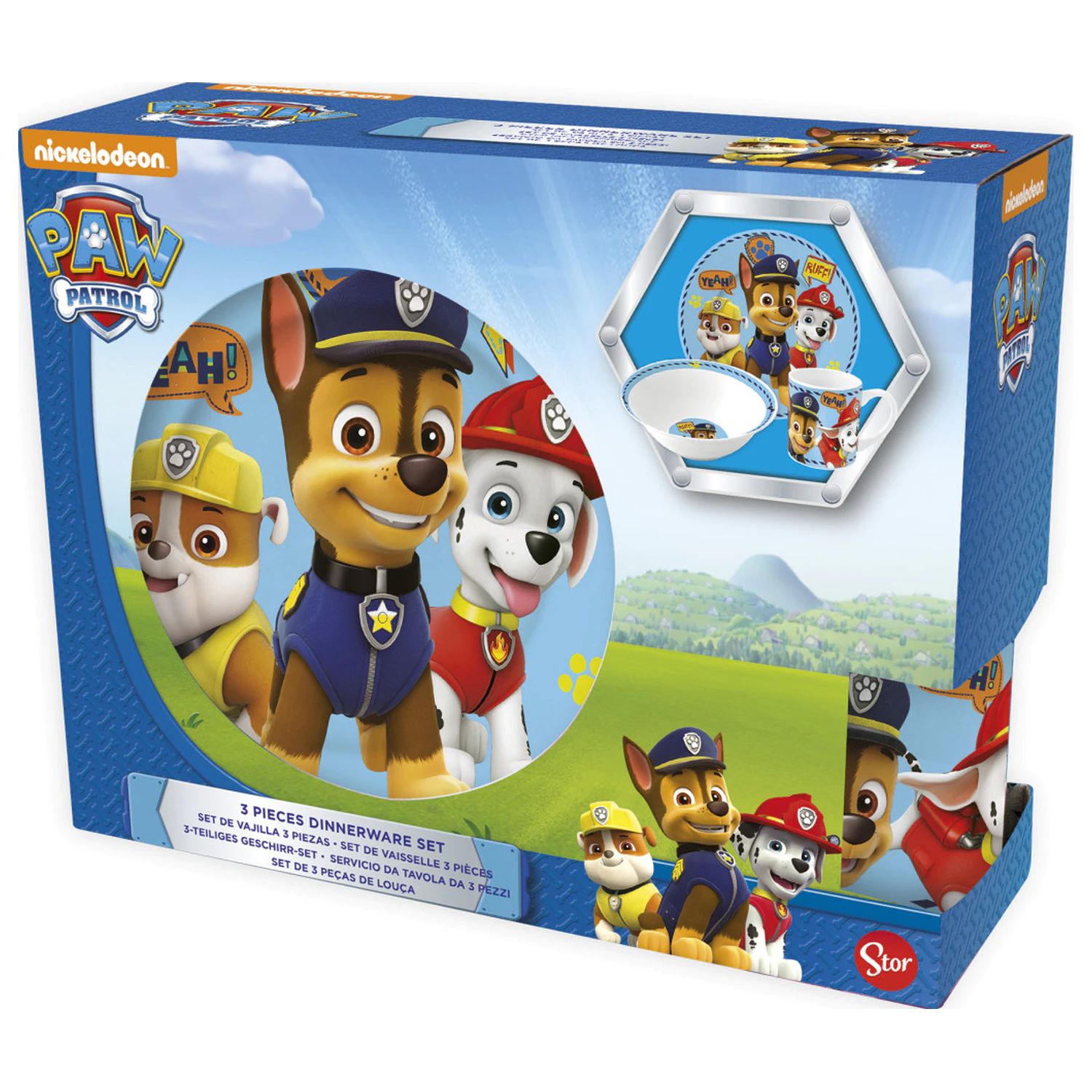 Paw Patrol Chlapec ikony porcelánová jedálenská súprava produktová fotografia