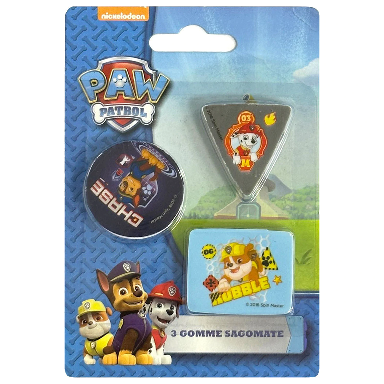 Paw Patrol chlapčenská súprava tvarovaných gumičiek 3 kusy produktová fotografia