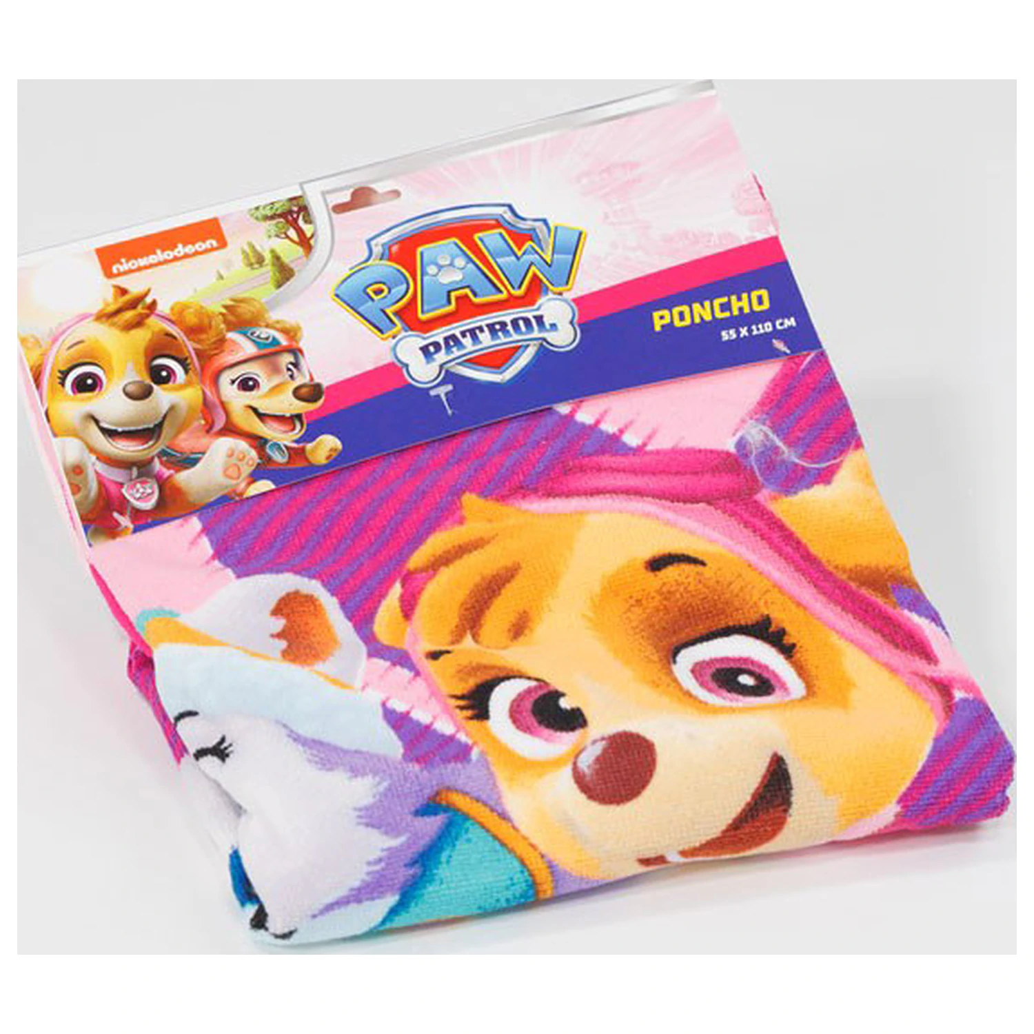 Paw Patrol Call the Girls plážové pončo osuška 55x110 cm produktová fotografia
