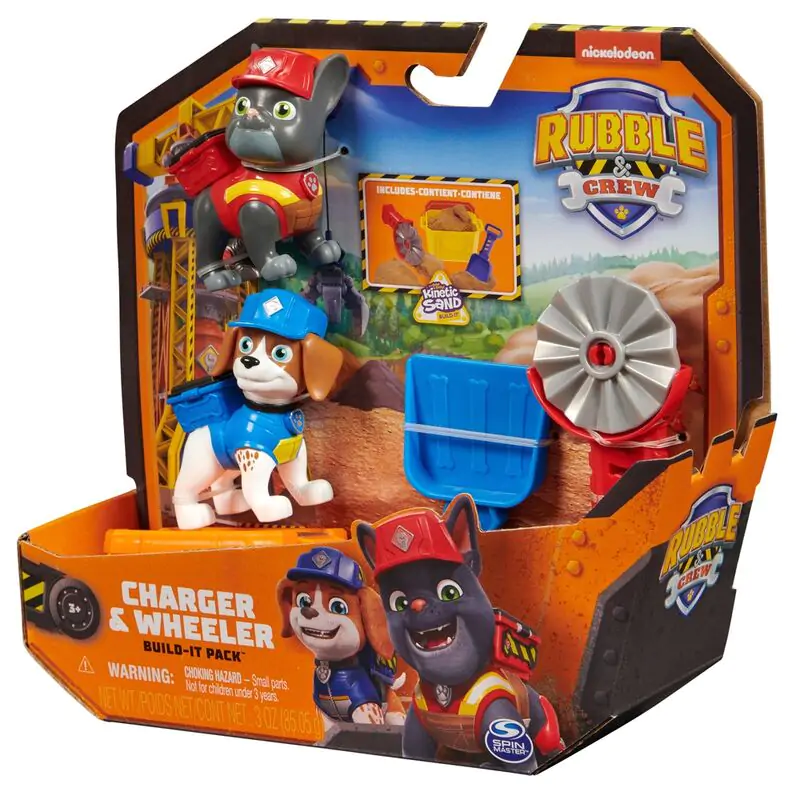 Paw Patrol Charger Wheeler Rubble & Crew balenie 2 figúrkami termékfotó