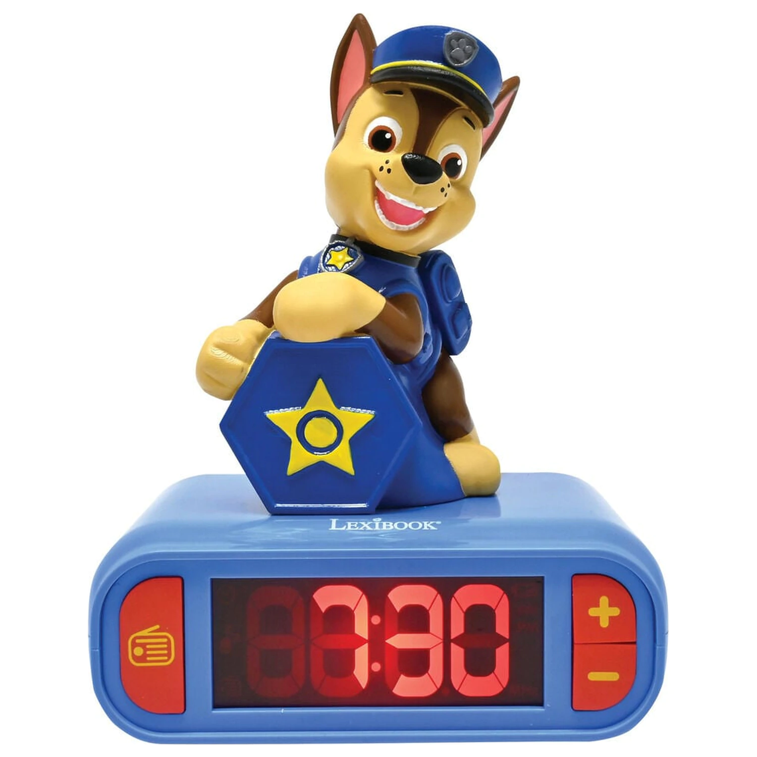 Paw Patrol Chase 3D nočné svetlo digitálny budík produktová fotografia