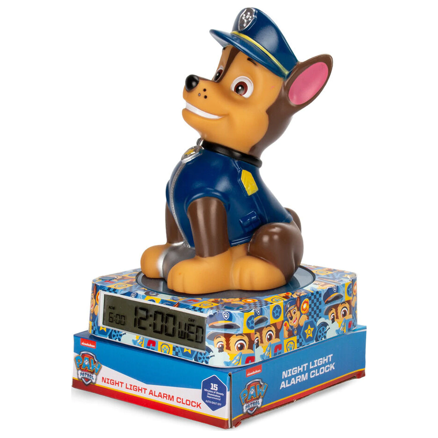 Paw Patrol Chase 3D lampa s alarmom produktová fotografia