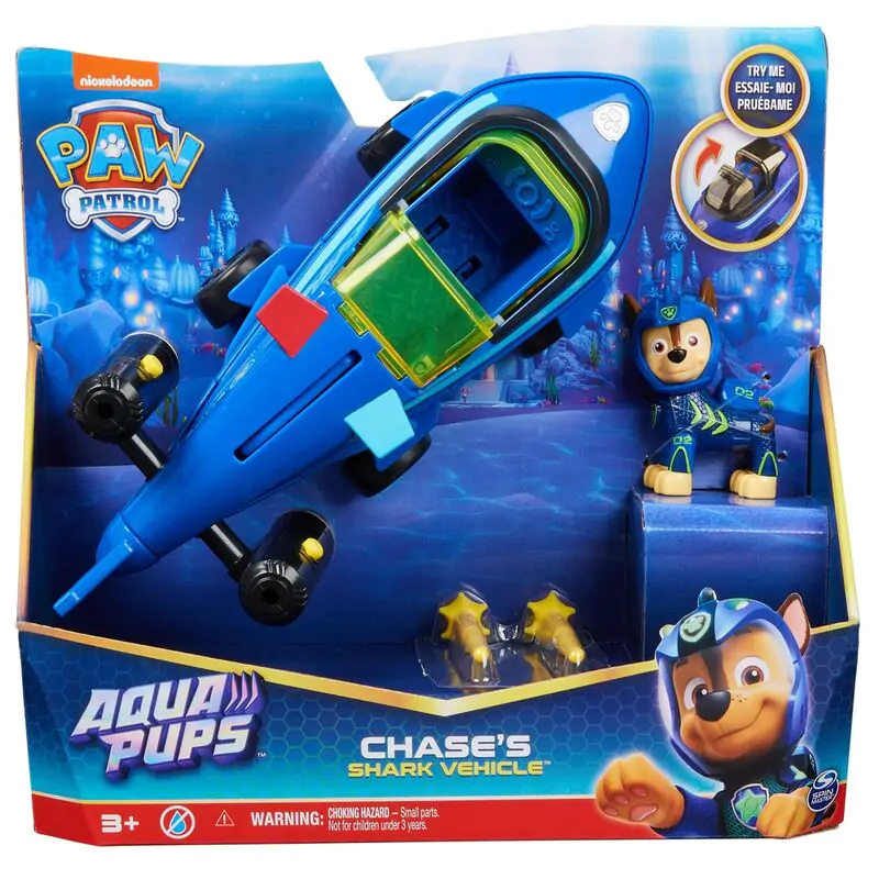 Paw Patrol Chase Vehicles Aqua Pups pack figurky (6 kusov) termékfotó