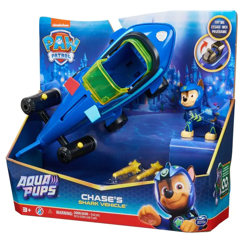 Paw Patrol Chase Vehicles Aqua Pups pack figurky (6 kusov) termékfotó