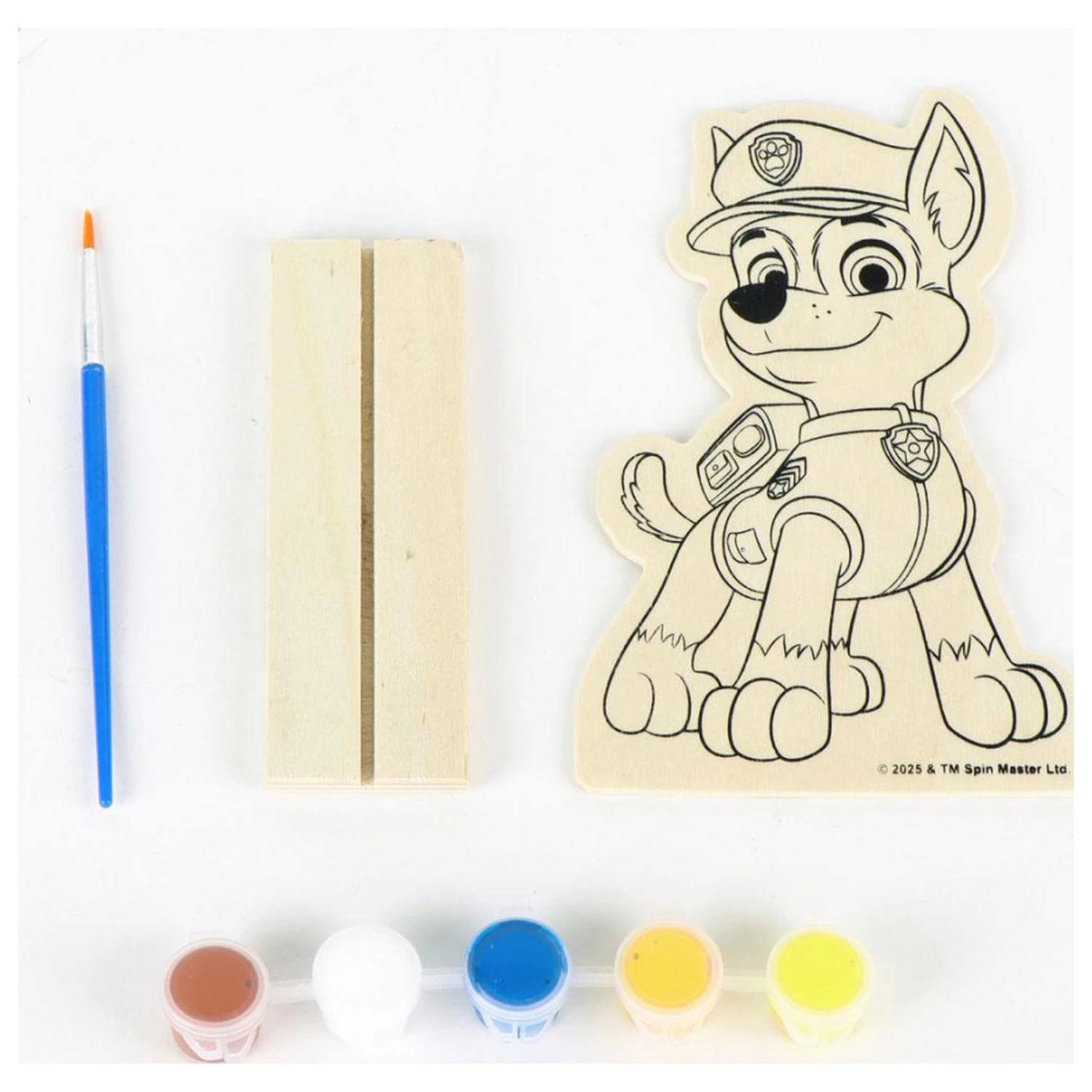 PAW Patrol Chase maľovaná drevená figúrka produktová fotografia