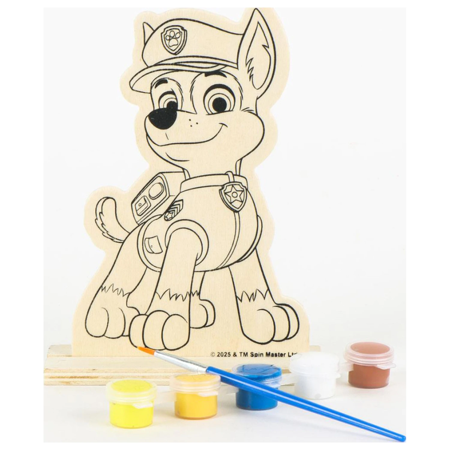 PAW Patrol Chase maľovaná drevená figúrka produktová fotografia