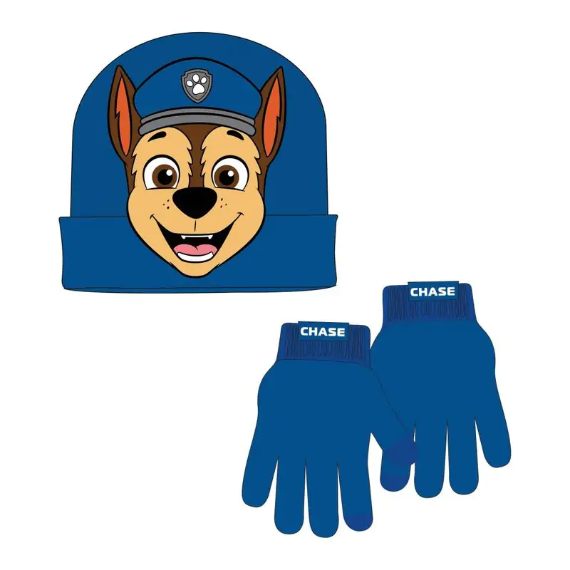 Paw Patrol Chase sada čiapky a rukavíc produktová fotografia