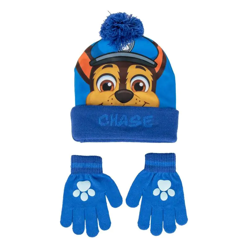 Paw Patrol Chase sada čiapka a rukavice produktová fotografia