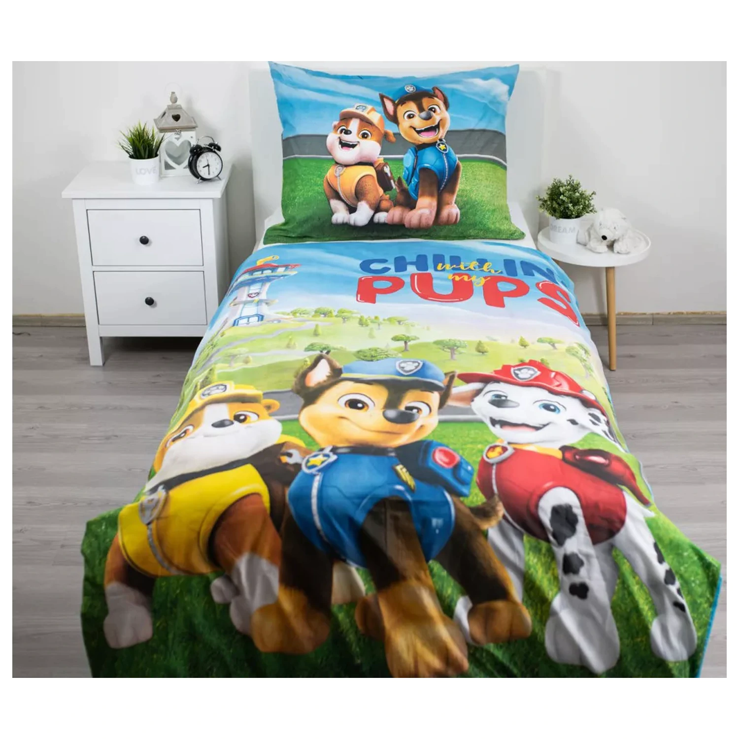 PAW Patrol Chilling mikrovláknová posteľná súprava produktová fotografia
