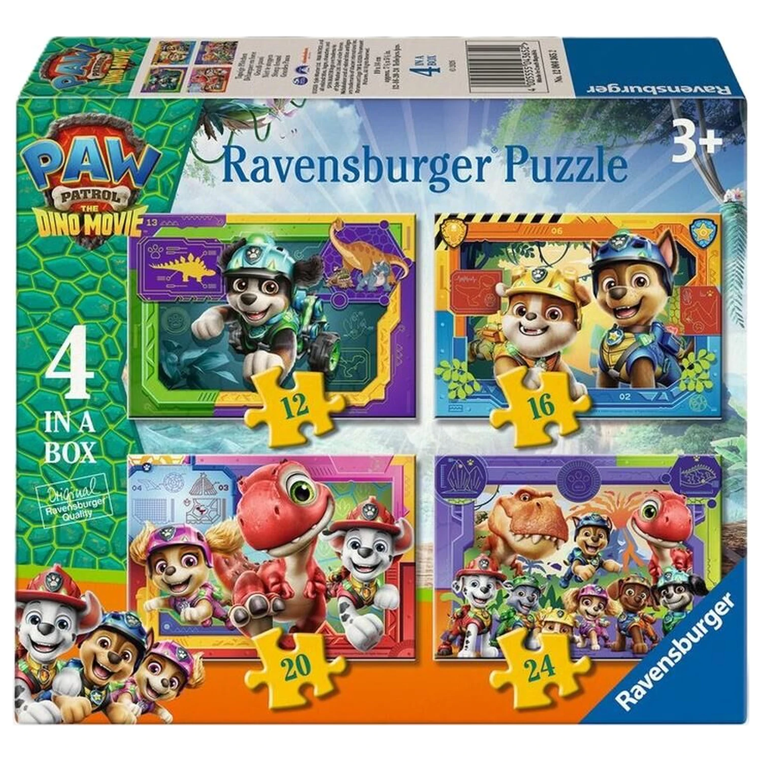 Paw Patrol Dino Movie puzzle 12-16-20-24 kusov produktová fotografia