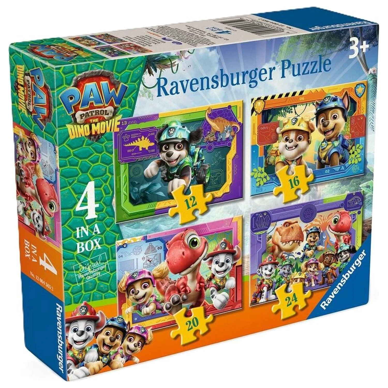 Paw Patrol Dino Movie puzzle 12-16-20-24 kusov produktová fotografia