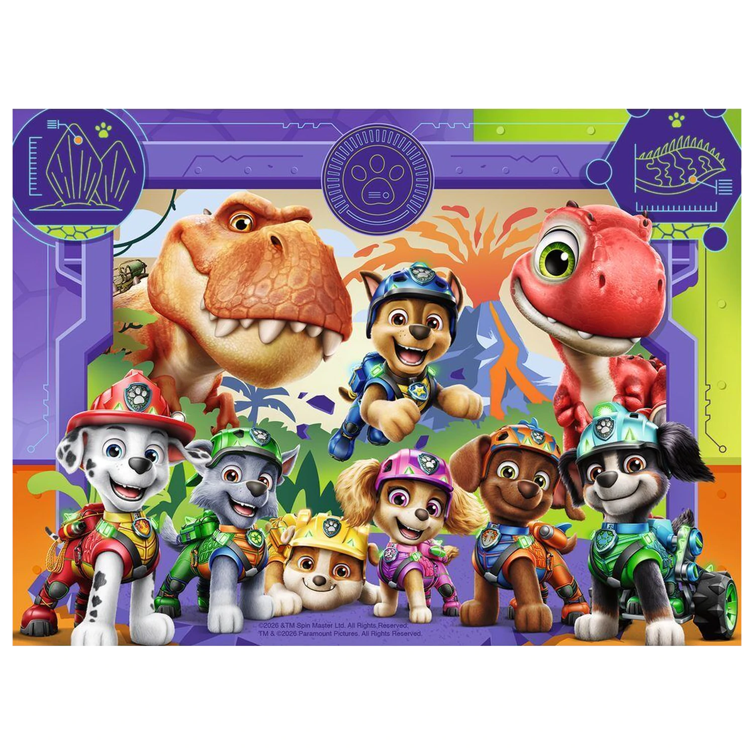 Paw Patrol Dino Movie puzzle 12-16-20-24 kusov produktová fotografia