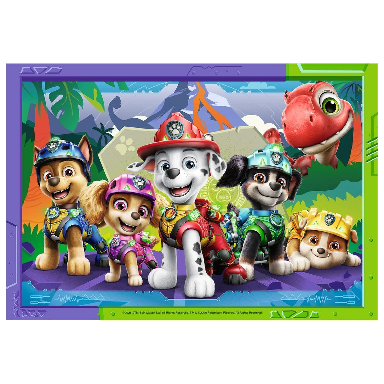 Paw Patrol Dino Movie puzzle 2x12 kusov produktová fotografia