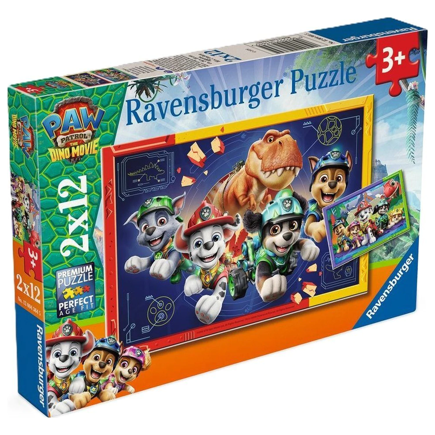 Paw Patrol Dino Movie puzzle 2x12 kusov produktová fotografia