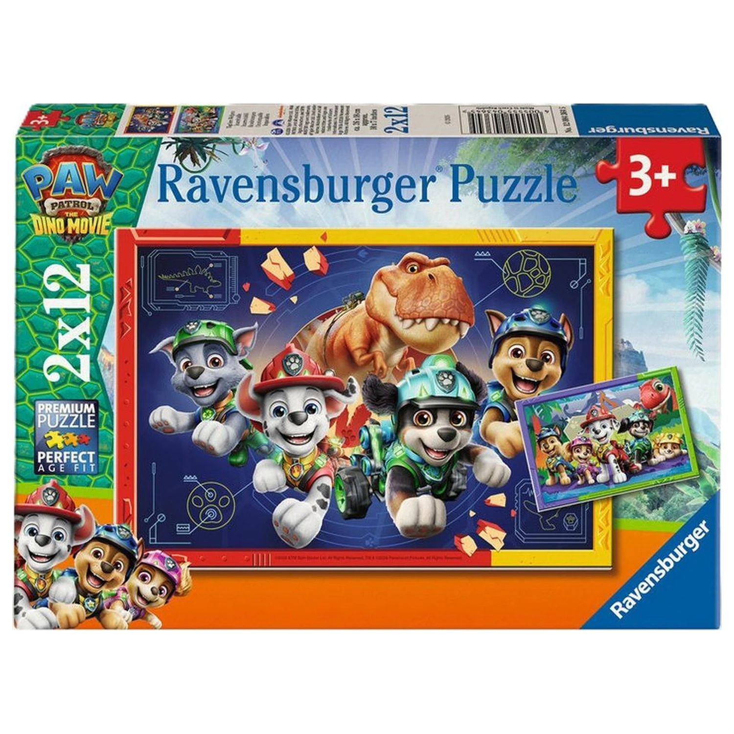 Paw Patrol Dino Movie puzzle 2x12 kusov produktová fotografia