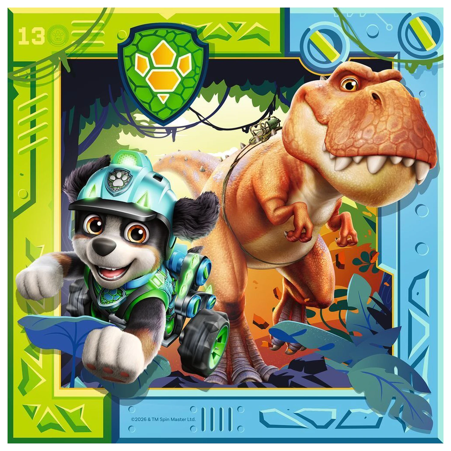 Paw Patrol Dino Movie puzzle 3x49ks produktová fotografia
