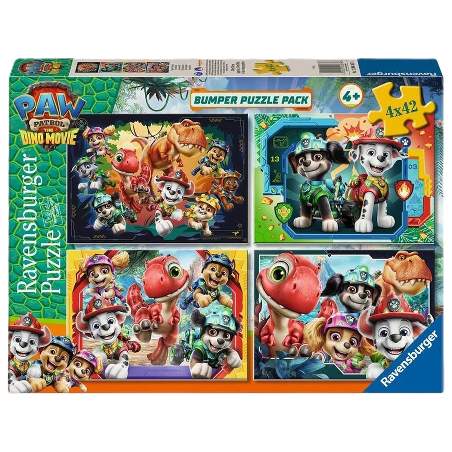 Paw Patrol Dino Movie puzzle 4x42 kusov produktová fotografia