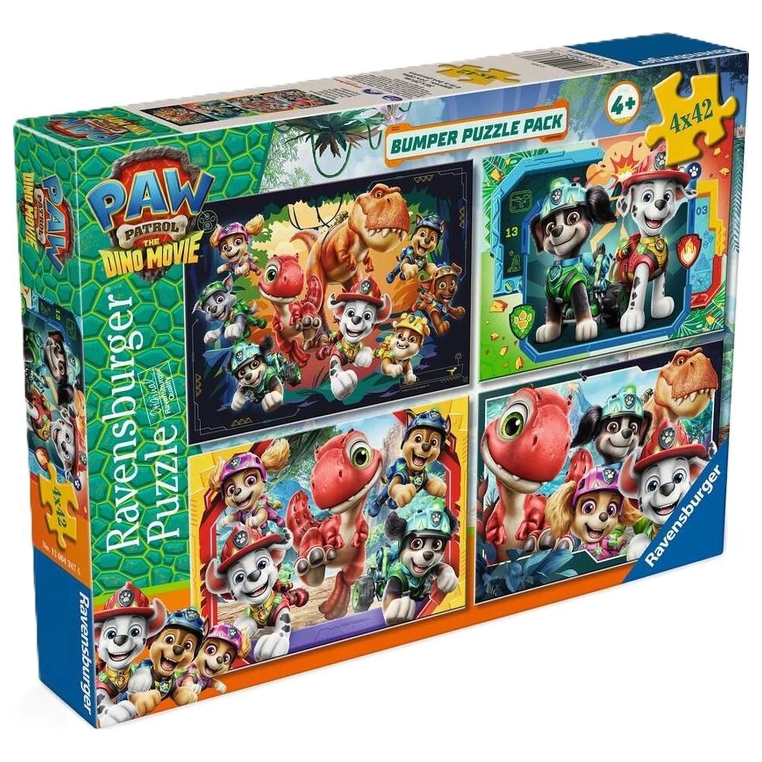 Paw Patrol Dino Movie puzzle 4x42 kusov produktová fotografia