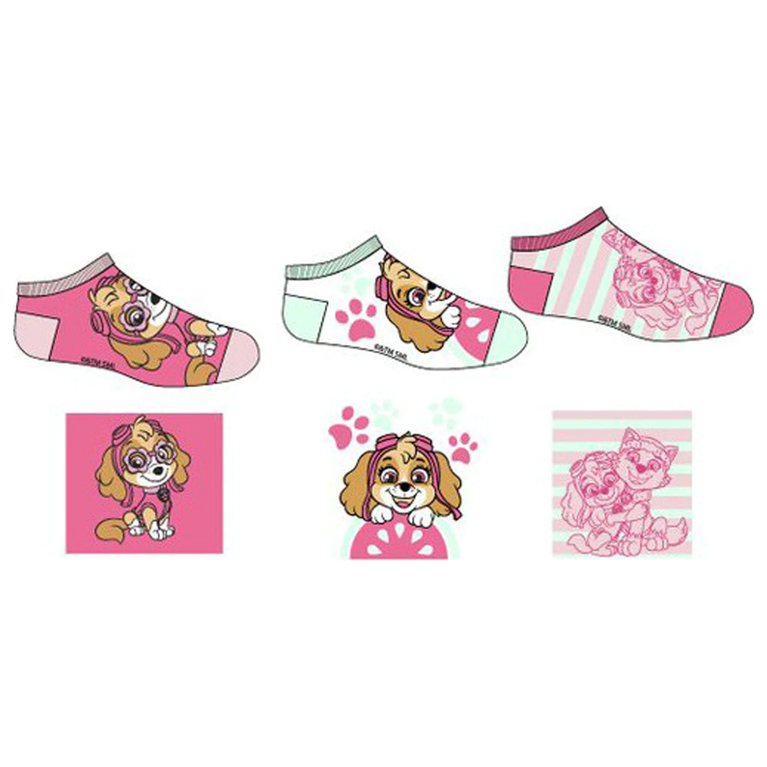 PAW Patrol Fly High Skye Detské tajné ponožky 31/34 produktová fotografia