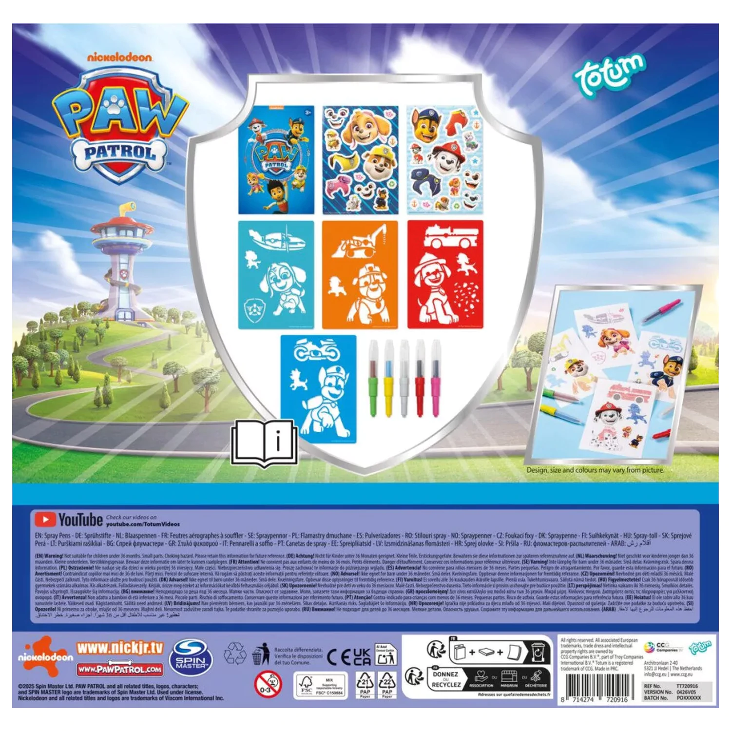 PAW Patrol Zábavná Magická Kreatívna Súprava so striekacím perom produktová fotografia