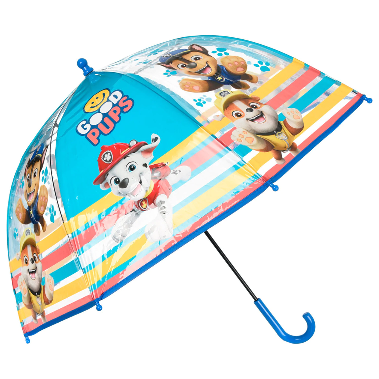 Paw Patrol Good Pups Detský priehľadný dáždnik Ø72 cm produktová fotografia