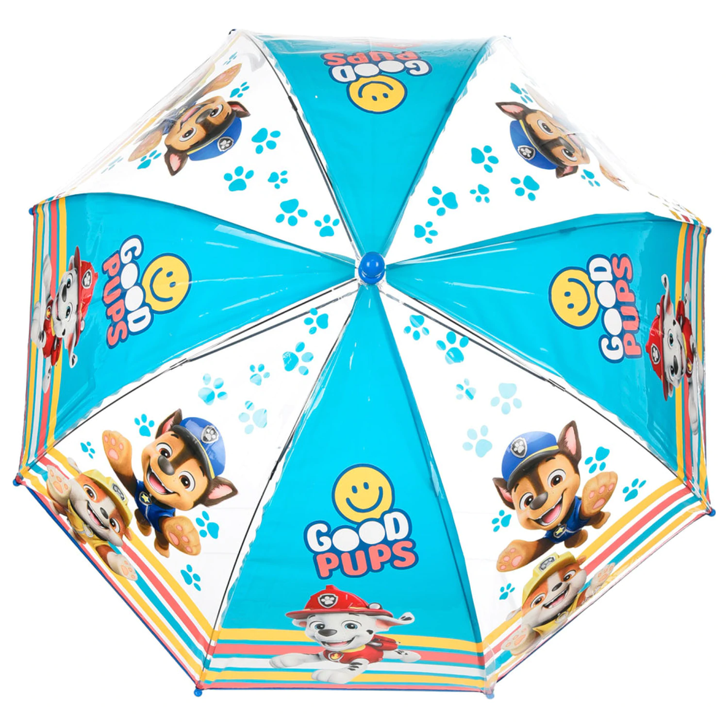 Paw Patrol Good Pups Detský priehľadný dáždnik Ø72 cm produktová fotografia