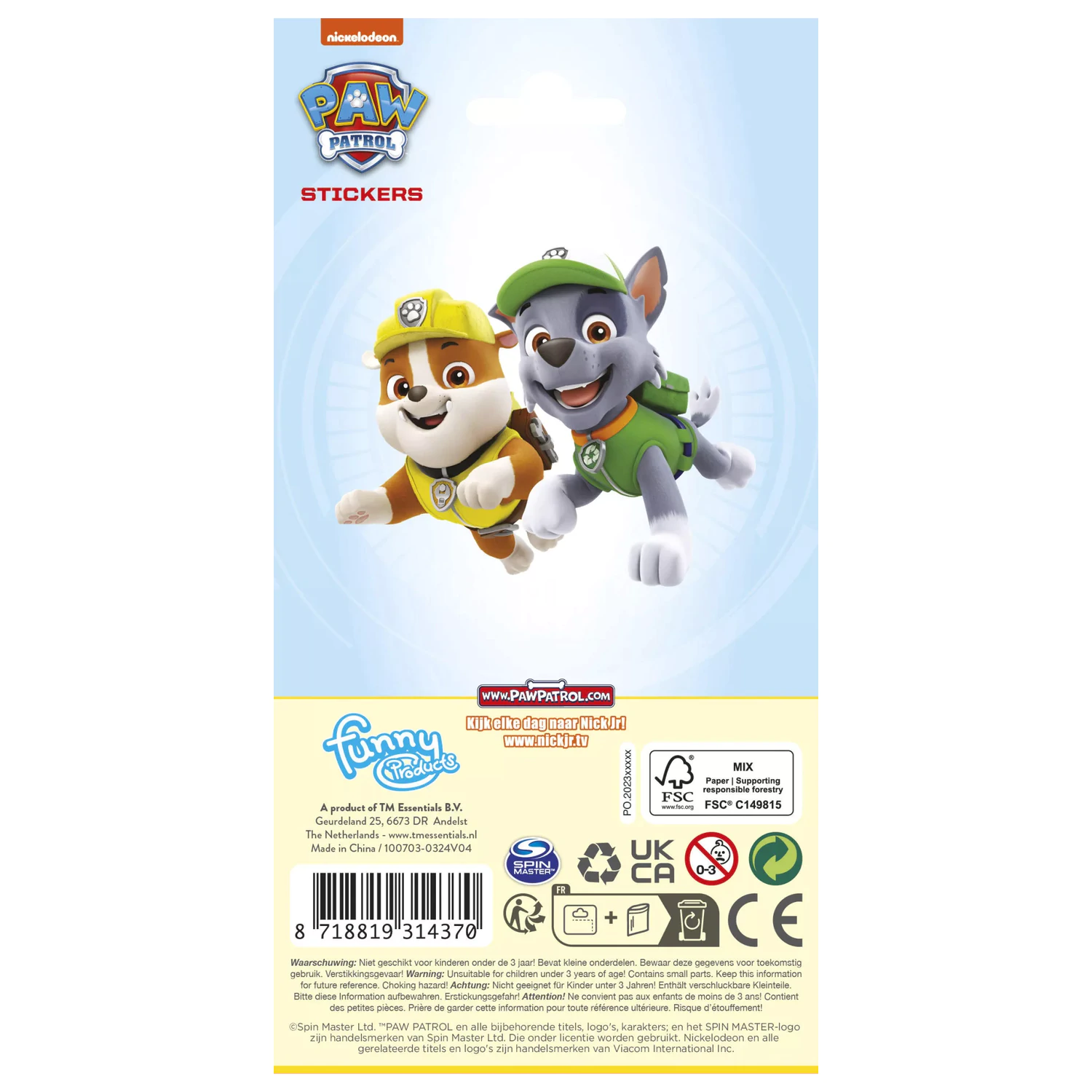 Paw Patrol Greatness Nálepka produktová fotografia