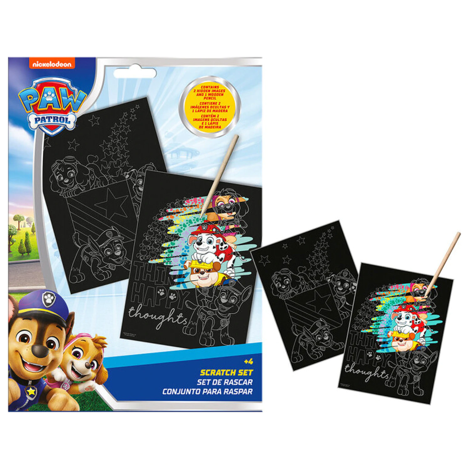 Paw Patrol Happy Thoughts súprava na škrabanie obrázkov produktová fotografia