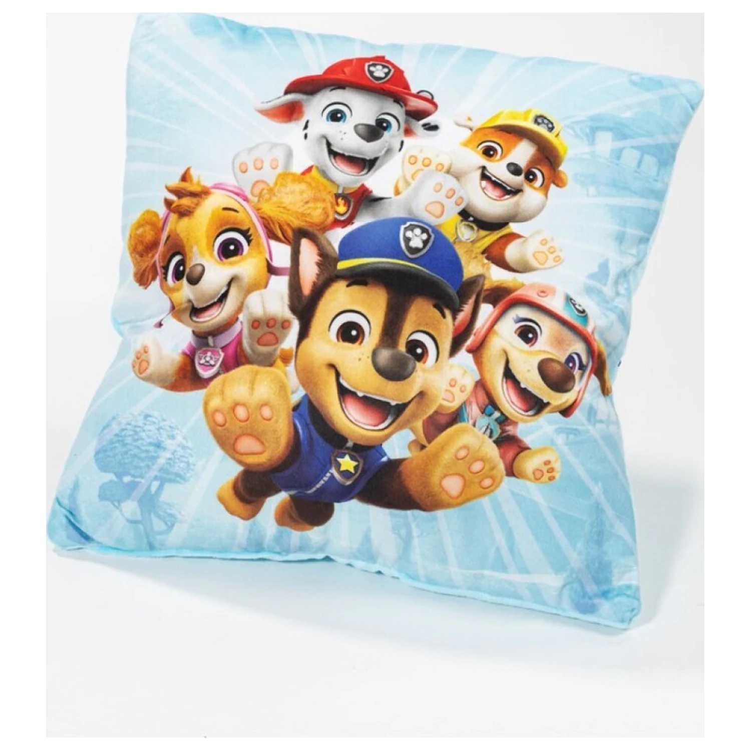 Paw Patrol Let's Go vankúš, dekoračný vankúš s odnímateľným poťahom 35x35 cm produktová fotografia