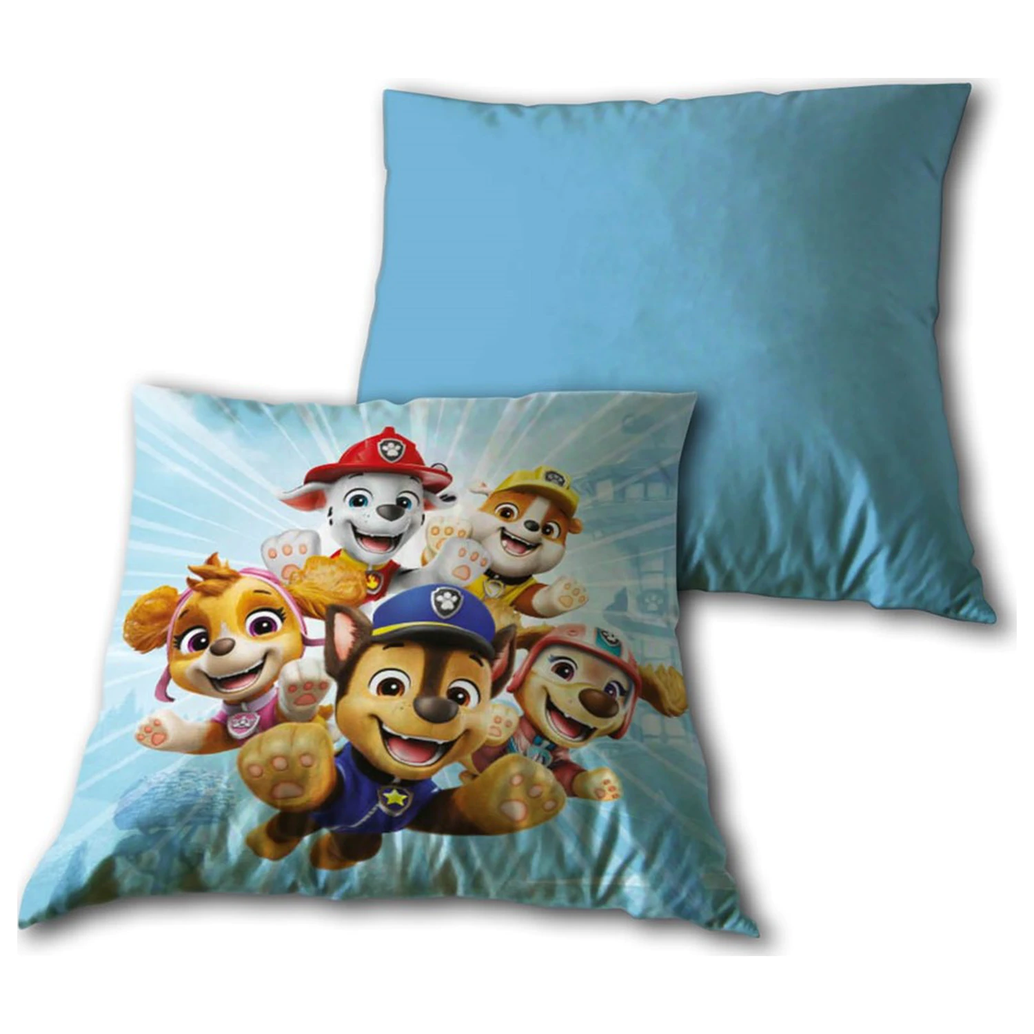Paw Patrol Let's Go vankúš, dekoračný vankúš s odnímateľným poťahom 35x35 cm produktová fotografia