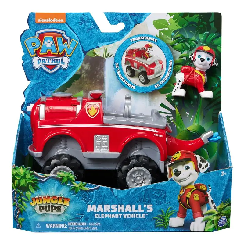 Paw Patrol Marshall Jungle Pups vozidlové figúrky termékfotó