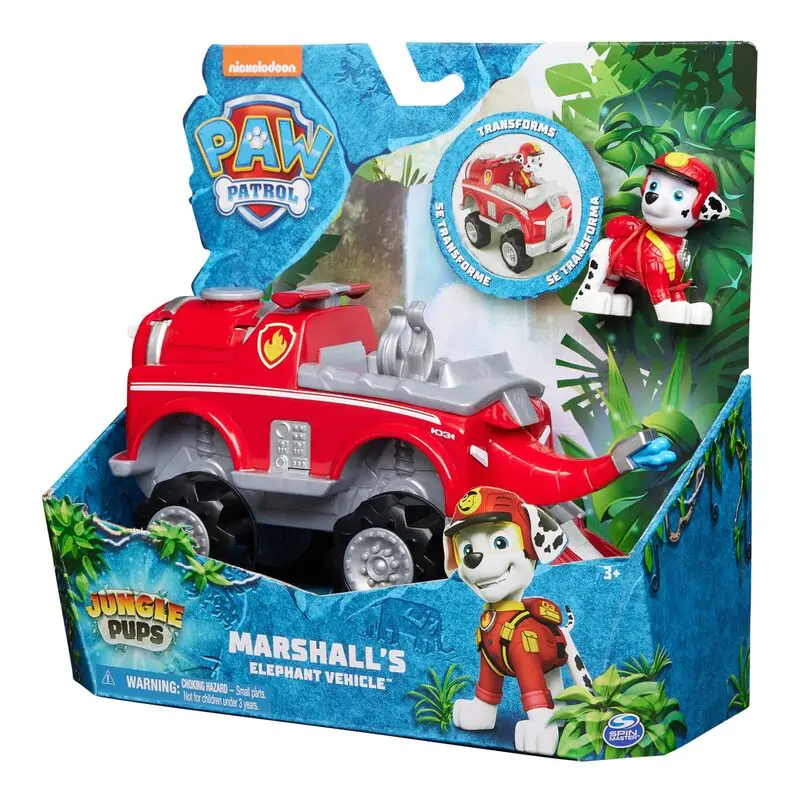 Paw Patrol Marshall Jungle Pups vozidlové figúrky termékfotó