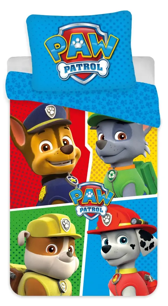 Paw Patrol mikrovláknová obliečka na perinu 140x200cm, 70x90cm produktová fotografia