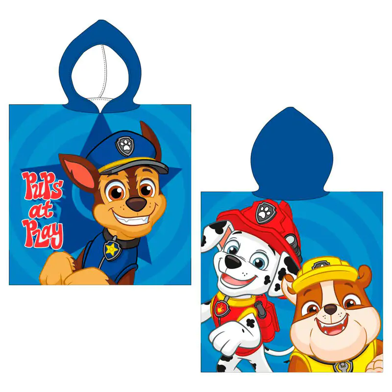 Paw Patrol mikrovláknová poncsó strandtörölköző termékfotó