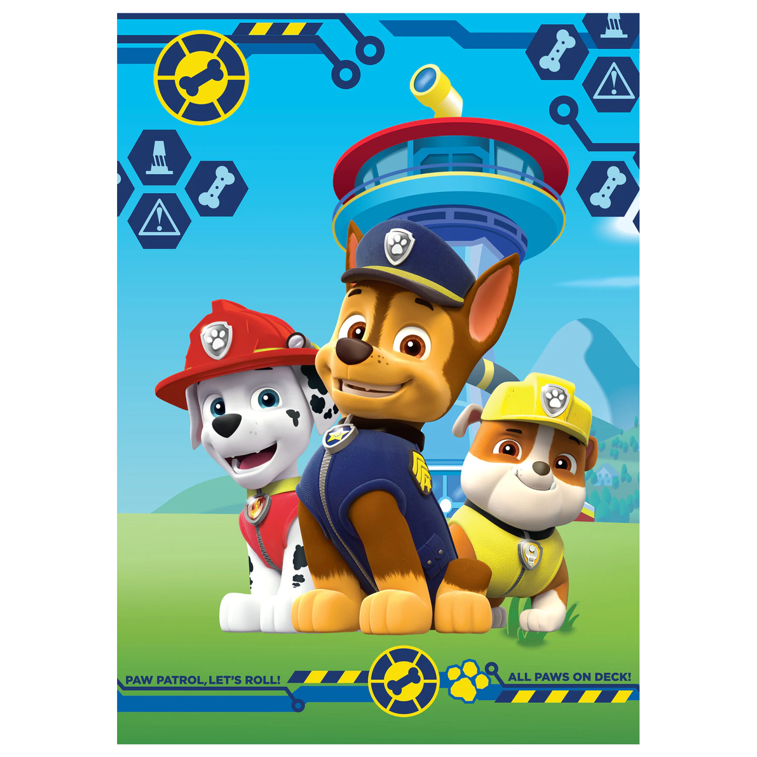 Paw Patrol Paws on Deck flísová deka produktová fotografia