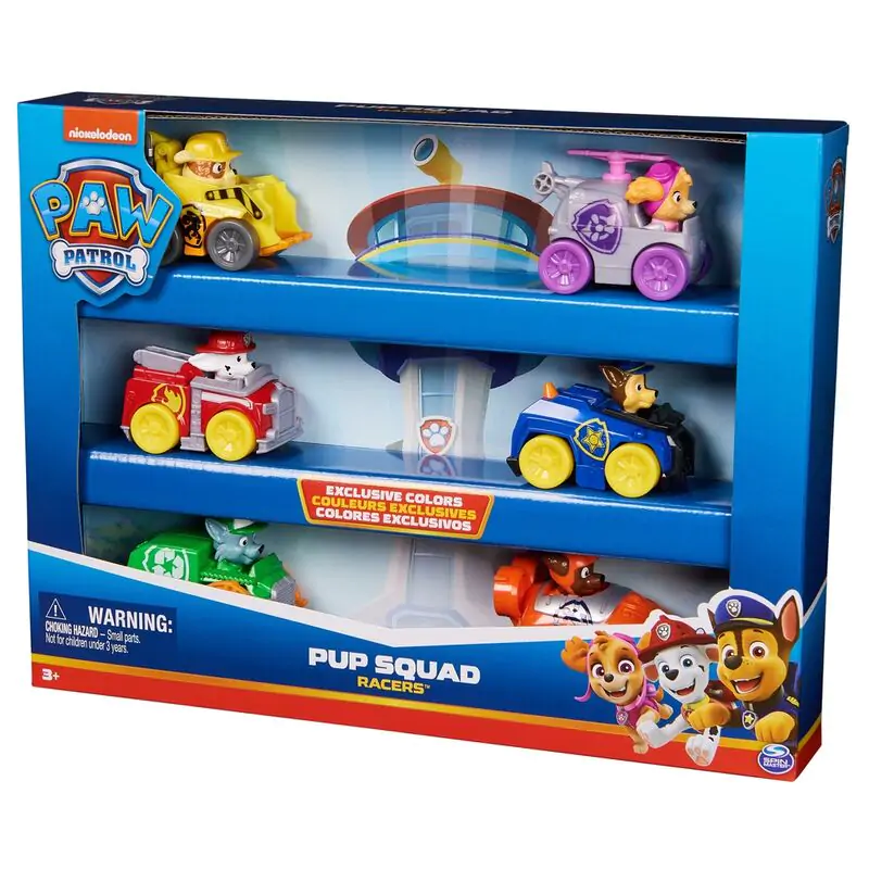 Paw Patrol Pup Squad Racer set 6 vozidiel produktová fotografia