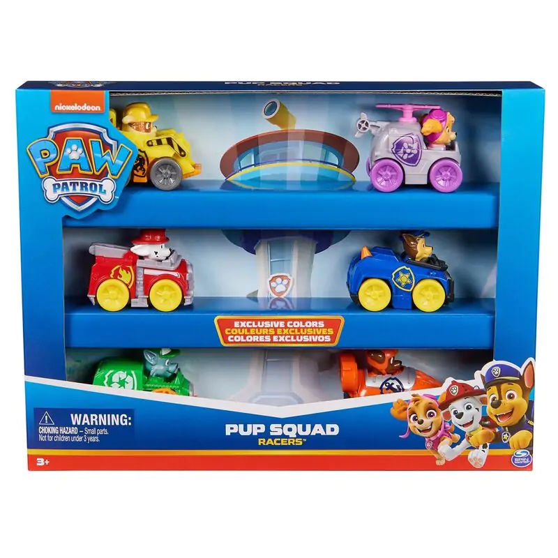 Paw Patrol Pup Squad Racer set 6 vozidiel produktová fotografia