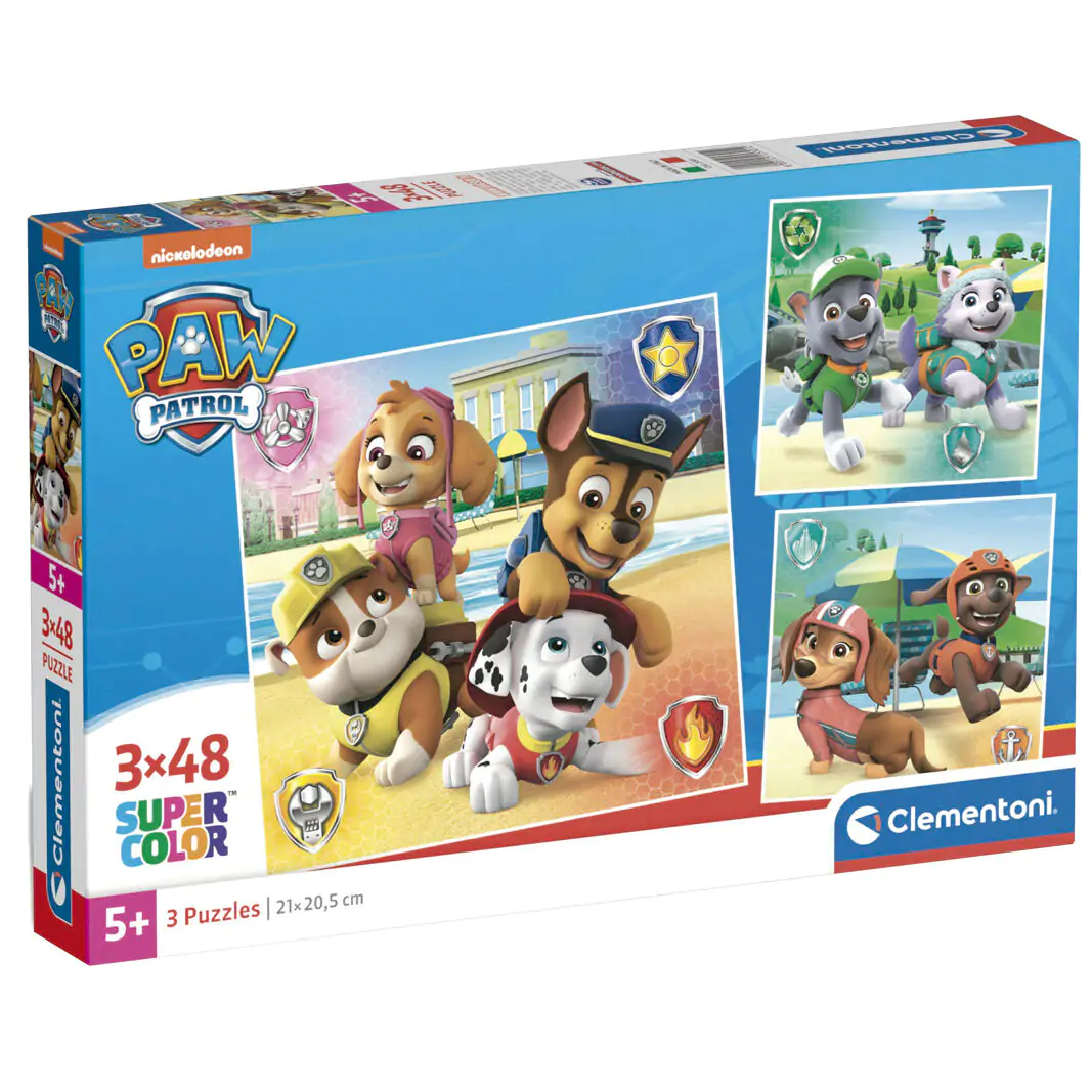 Paw Patrol puzzle 3x48 kusov termékfotó