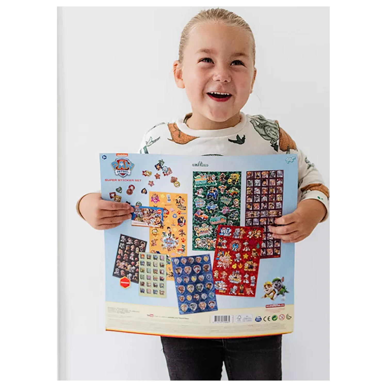 Paw Patrol Rescue Repeat Super Sticker Set s hračkou produktová fotografia