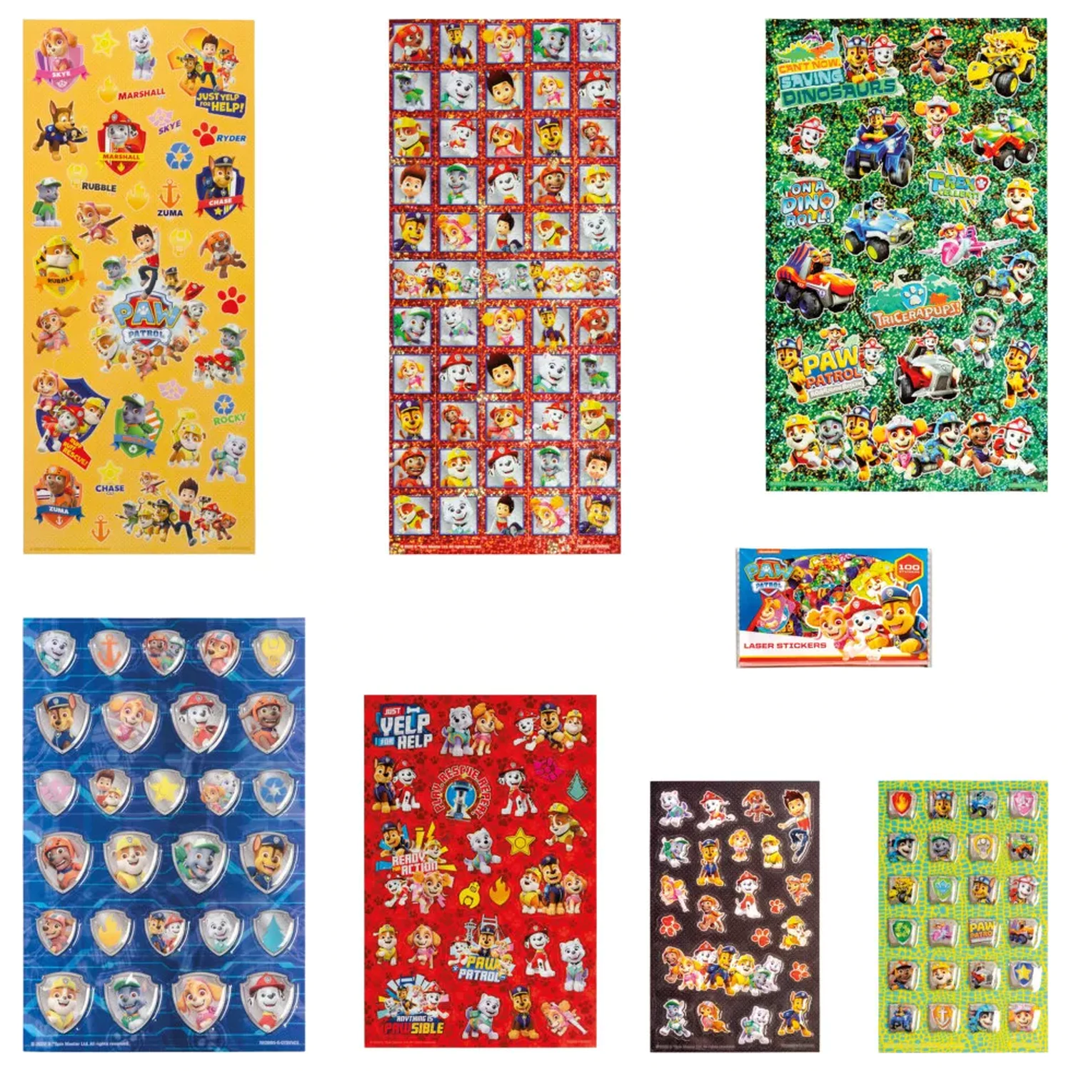 Paw Patrol Rescue Repeat Super Sticker Set s hračkou produktová fotografia