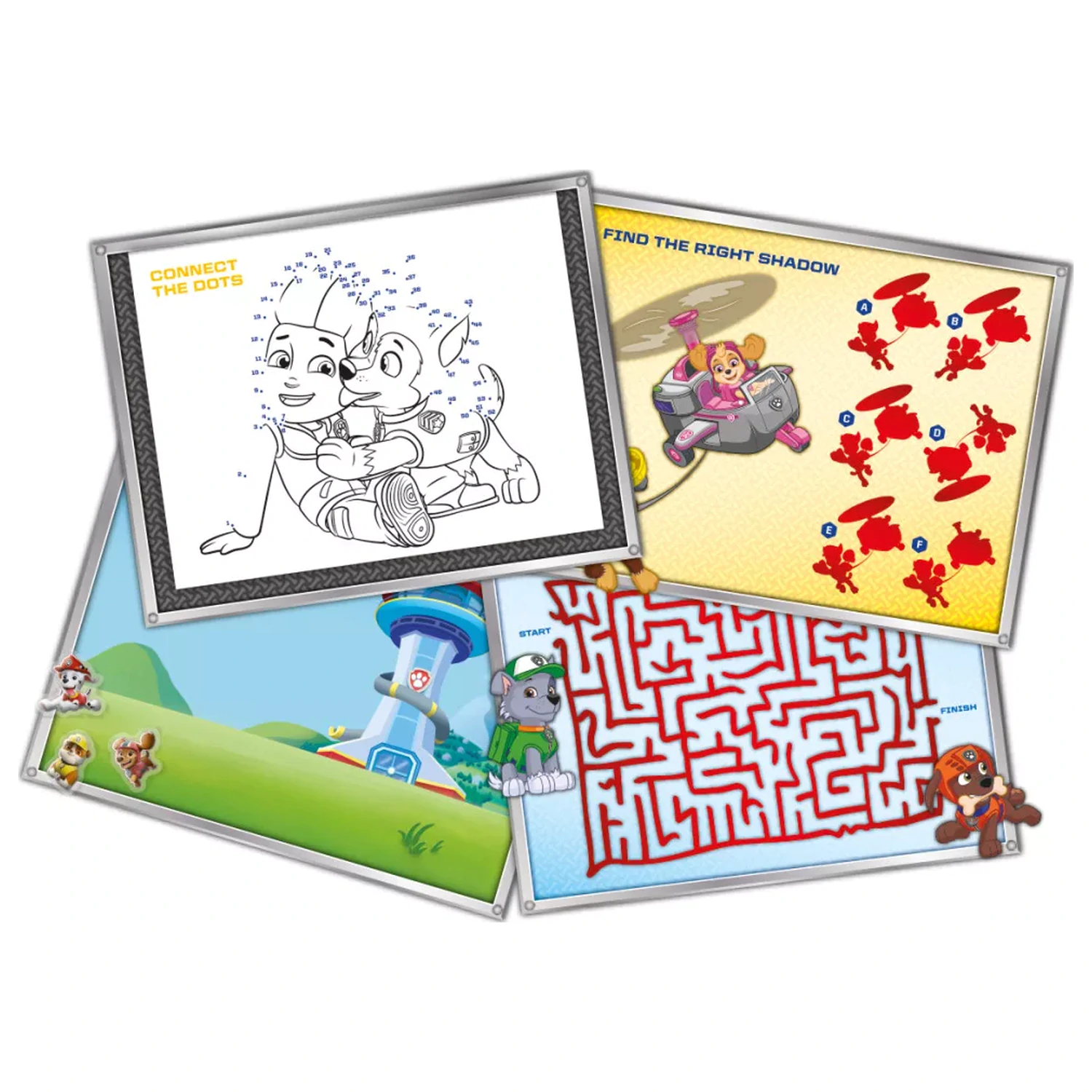 Paw Patrol Rescue Repeat Super Sticker Set s hračkou produktová fotografia