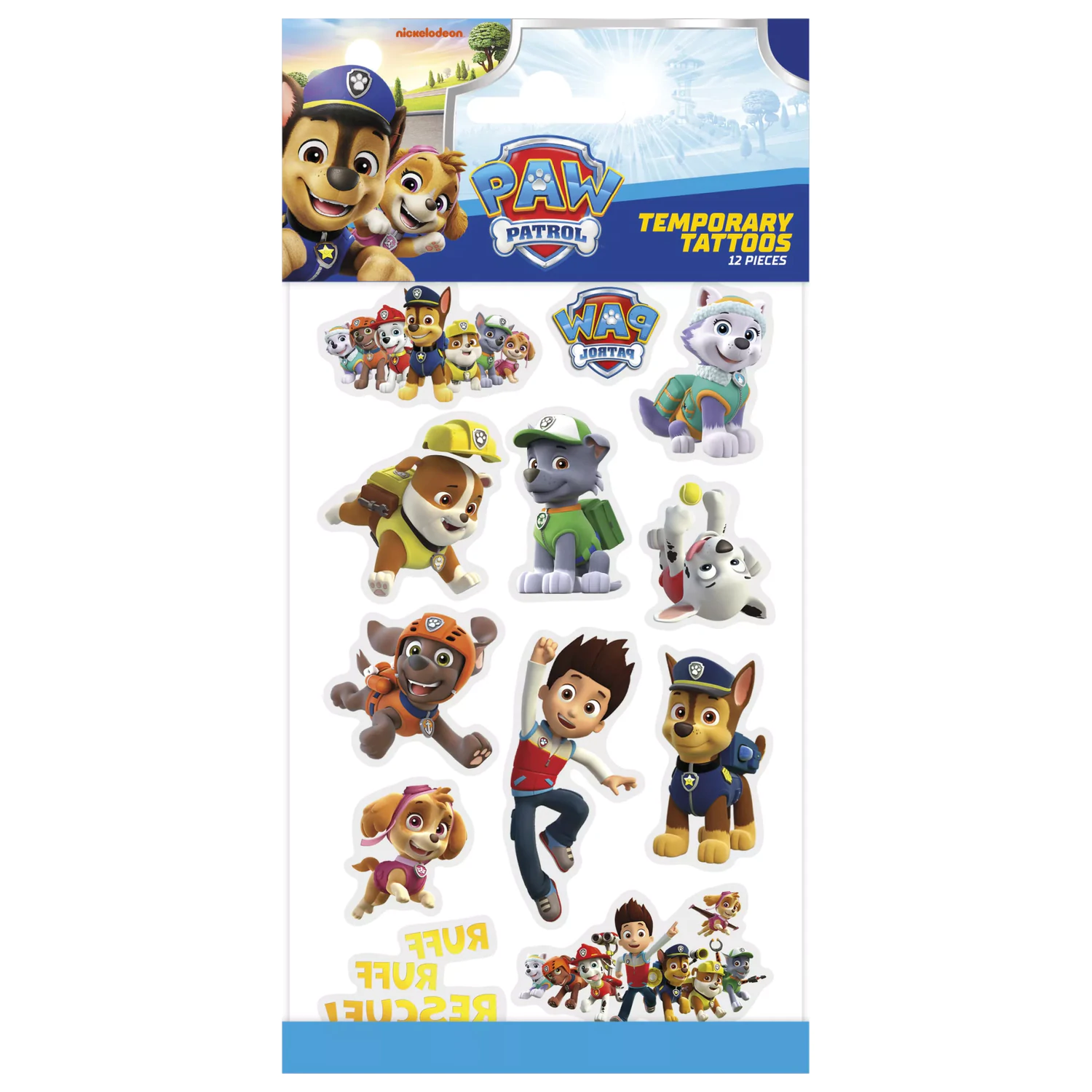 Paw Patrol Rescue Tattoo 12 ks. produktová fotografia