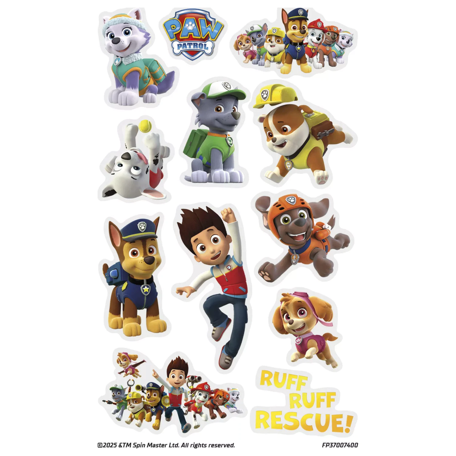 Paw Patrol Rescue Tattoo 12 ks. produktová fotografia