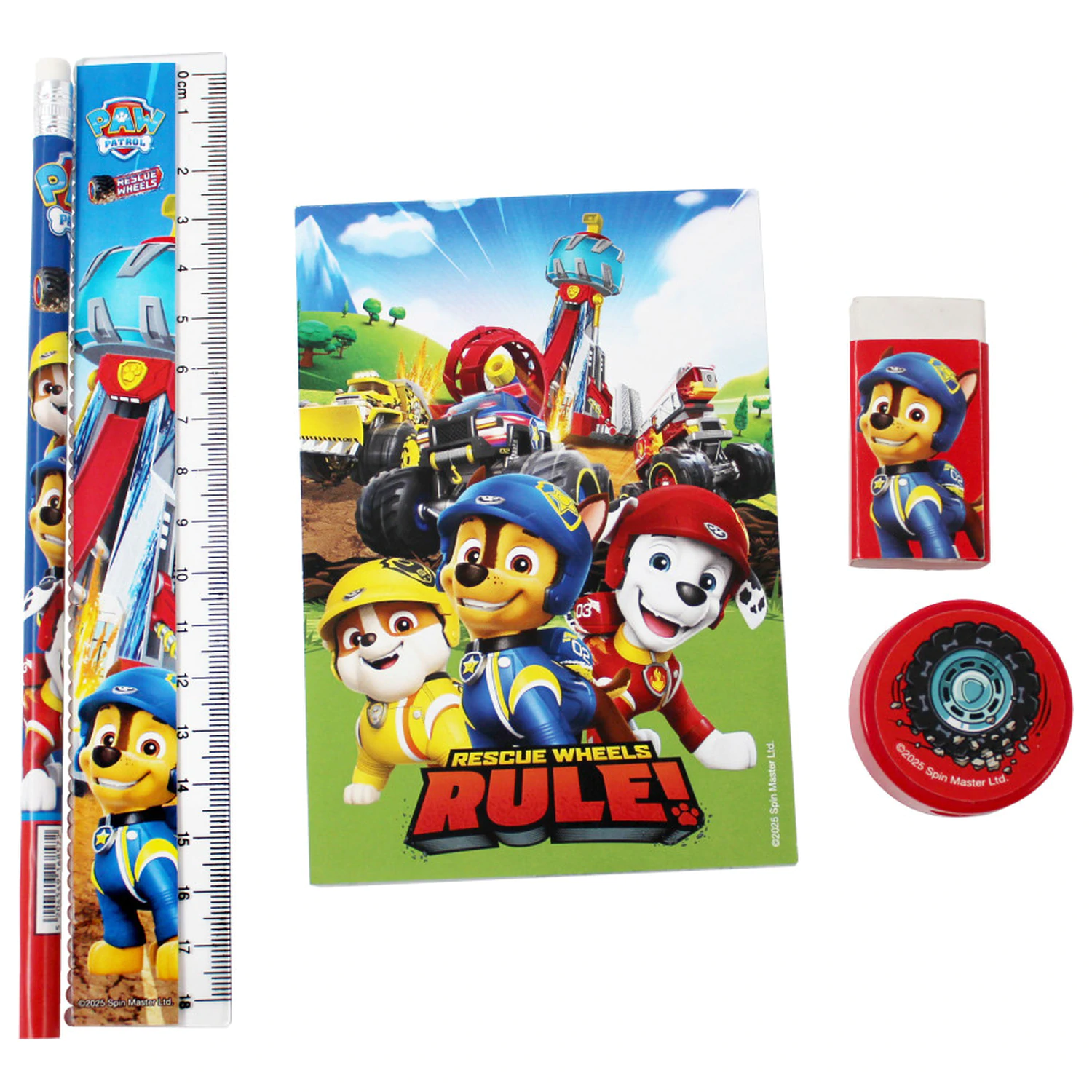PAW Patrol Rescue Wheels 5-dielny set písacích potrieb produktová fotografia