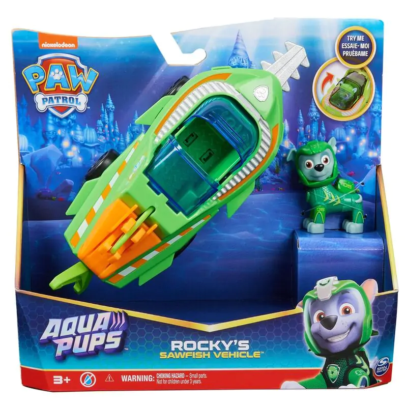 Paw Patrol Rocky Vehicles Aqua Pups pack 6 figurín termékfotó