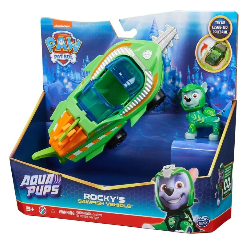 Paw Patrol Rocky Vehicles Aqua Pups pack 6 figurín termékfotó