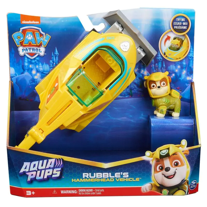 Paw Patrol Rubble Vehicles Aqua Pups pack 4 figúrky termékfotó